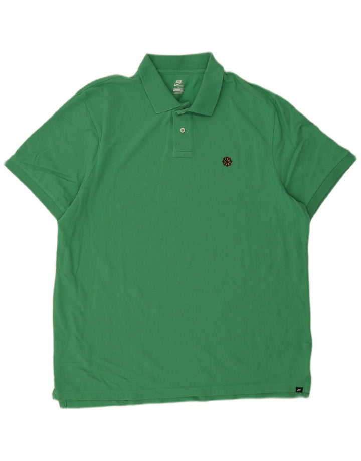 Nike Polo Homme 2XL Vert Coton