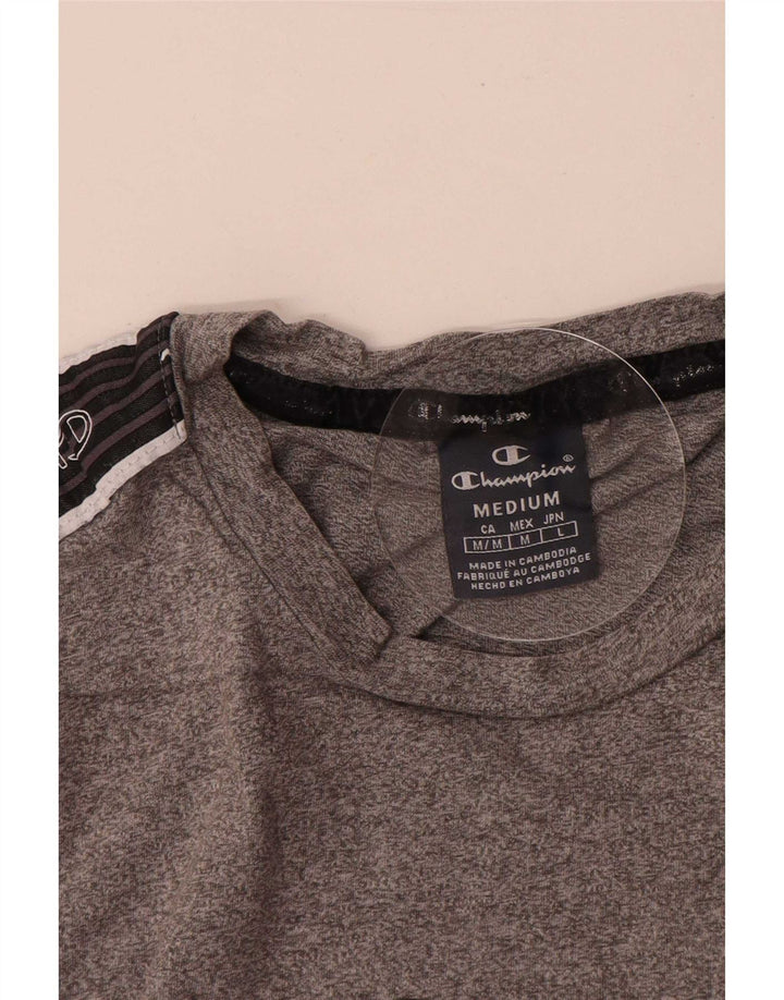Champion Tee-Shirt Graphique Homme Gris Moyen Colourblock