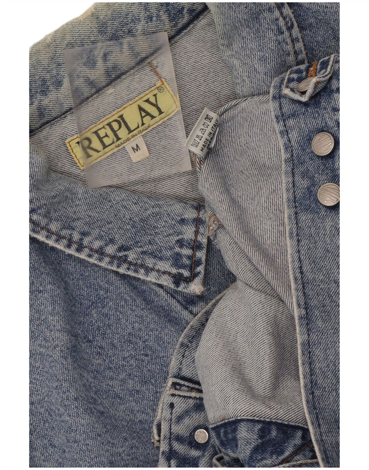 Replay Veste en jean pour homme UK 38 Bleu moyen Coton