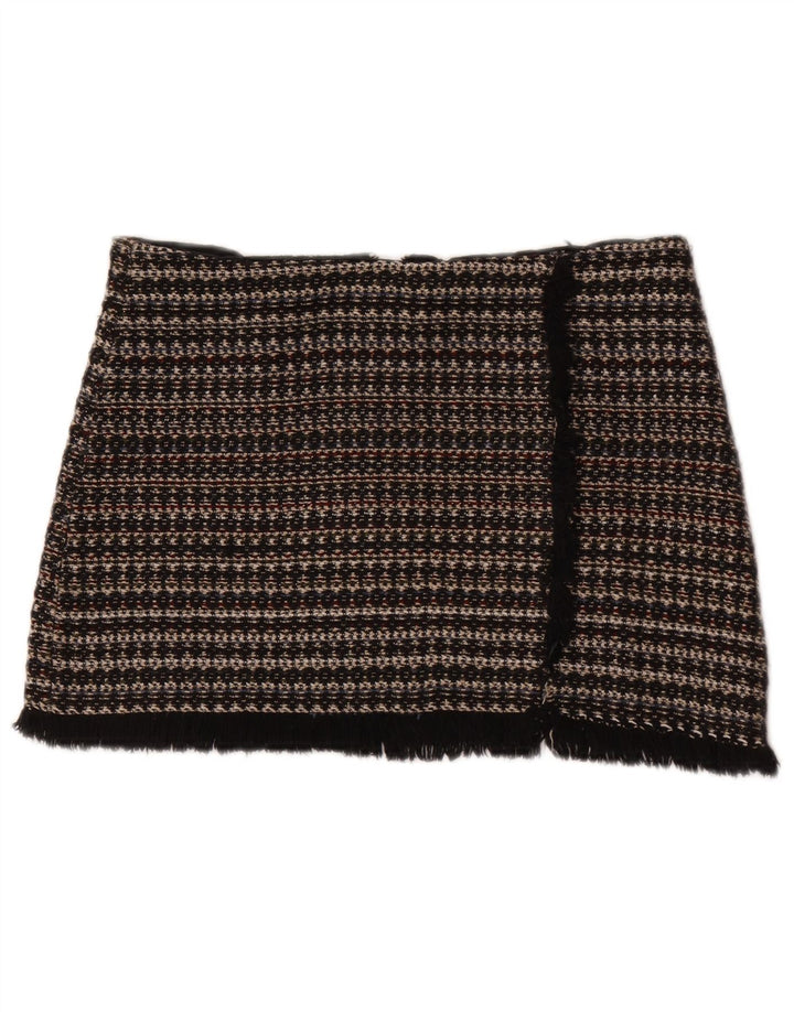 Zara Femme Trafaluc Mini Jupe Medium W28 Noir Rayé