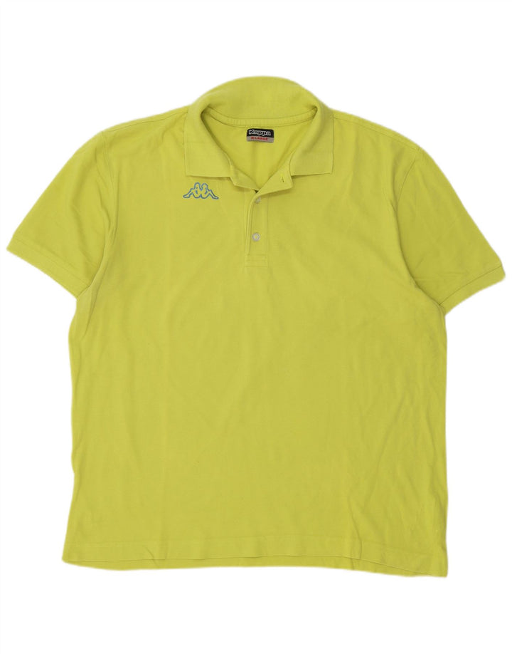 Kappa Polo Homme XL Jaune Coton