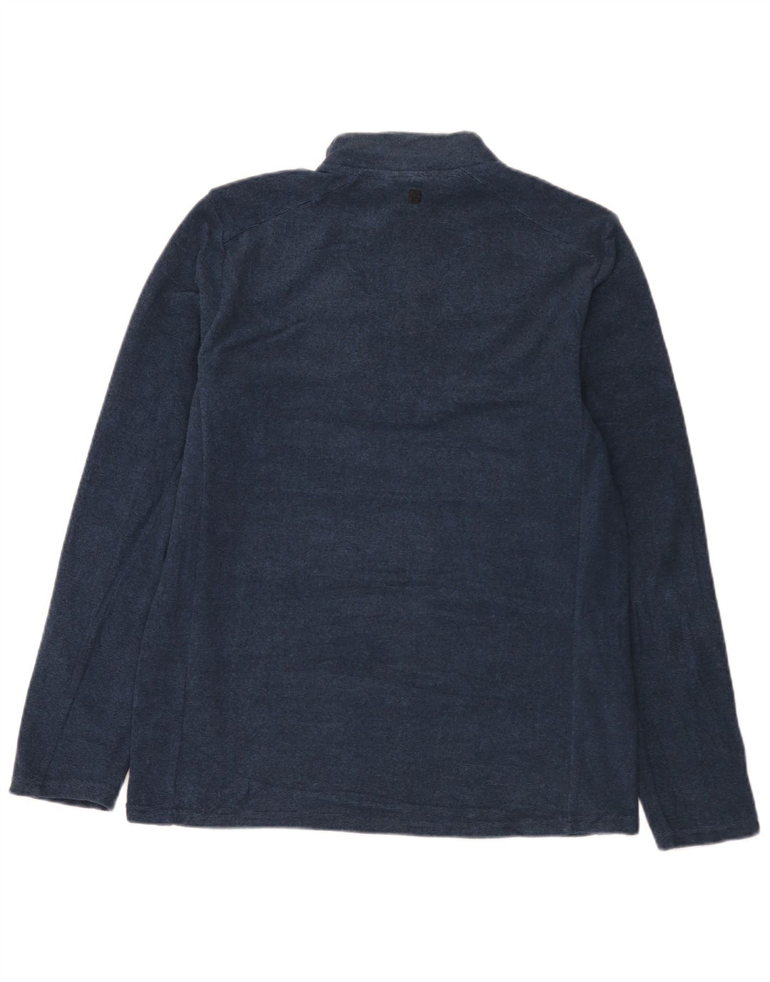 Mountain Warehouse Sweat-shirt à col zippé pour homme Bleu marine moucheté