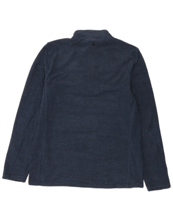 Mountain Warehouse Sweat-shirt à col zippé pour homme Bleu marine moucheté