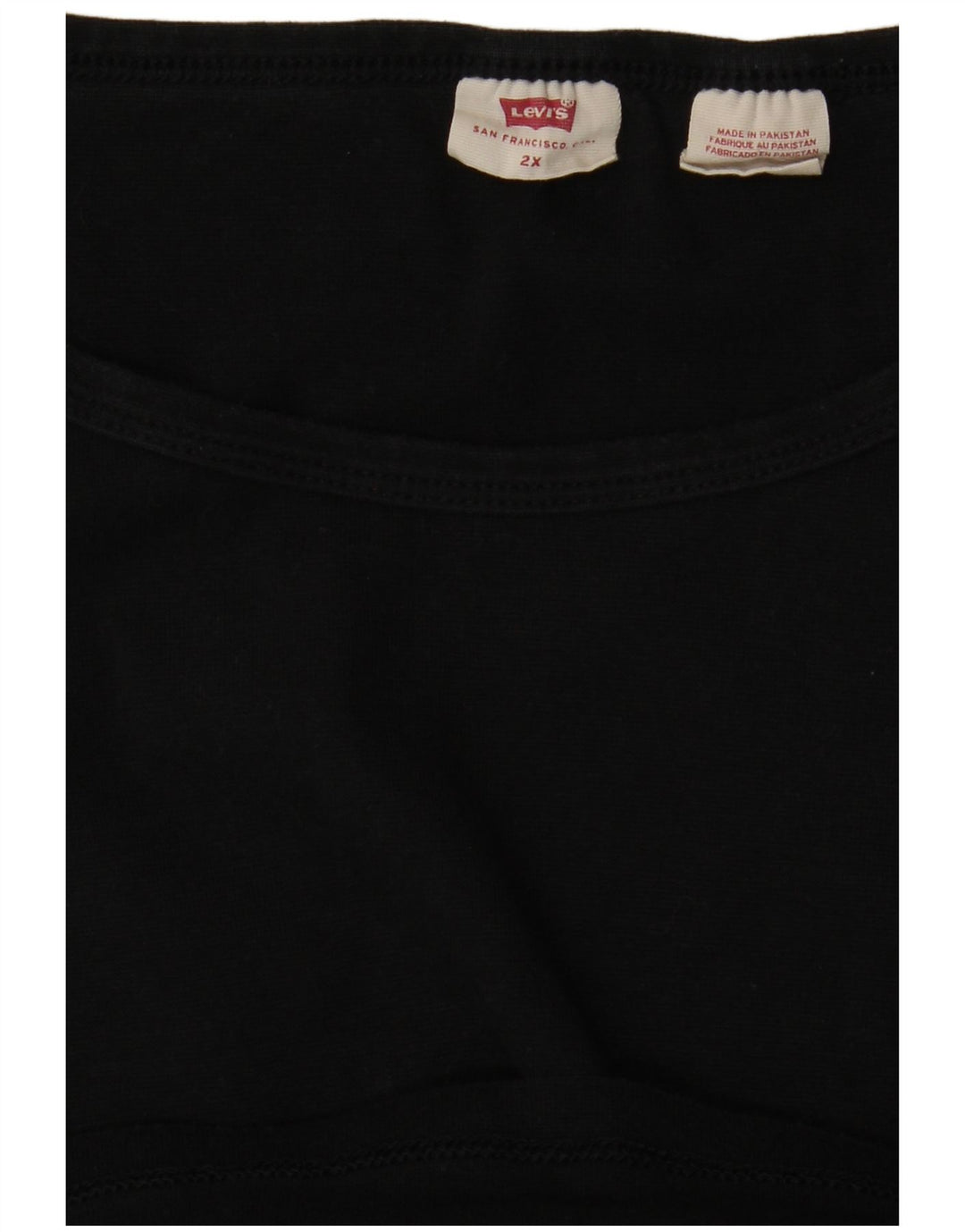 LEVI'S T-Shirt Femme UK 20 2XL Noir