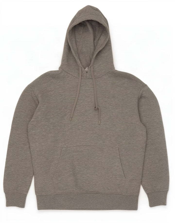 Zara Pull À Capuche Homme Gris Moyen Moucheté