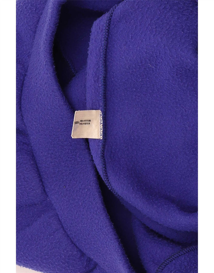 vintage Mens Graphic Fleece Jumper Grand Multicolore Colorblock