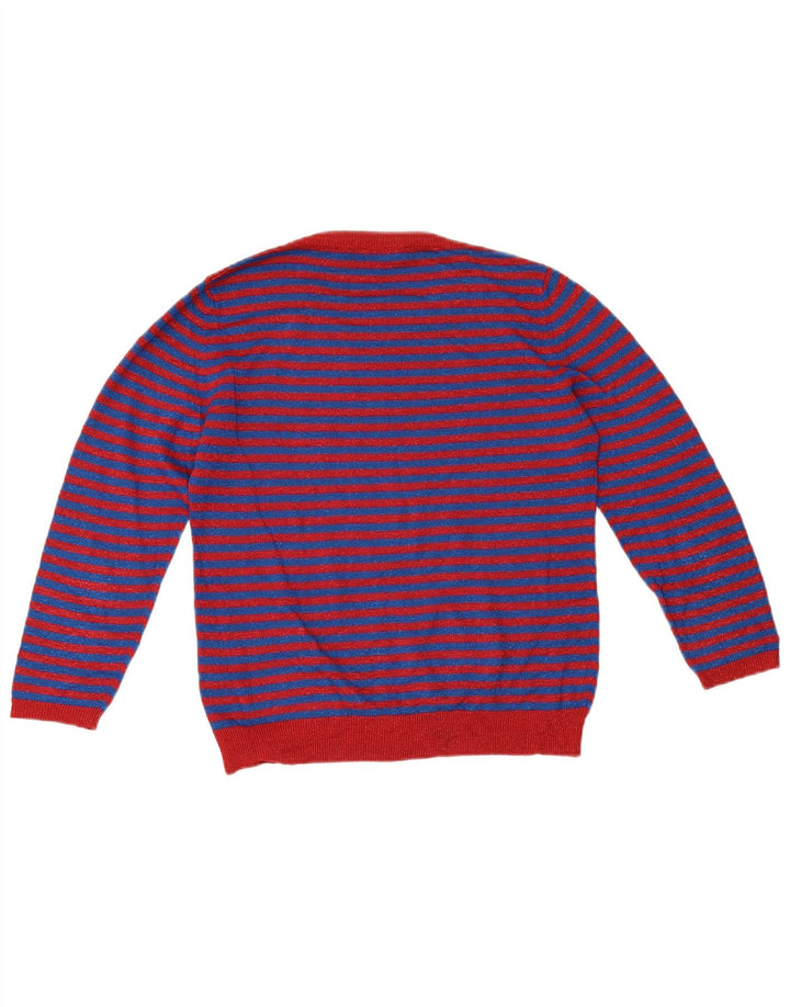 Max Mara Pull week-end pour femme UK 12 Bleu moyen rayé