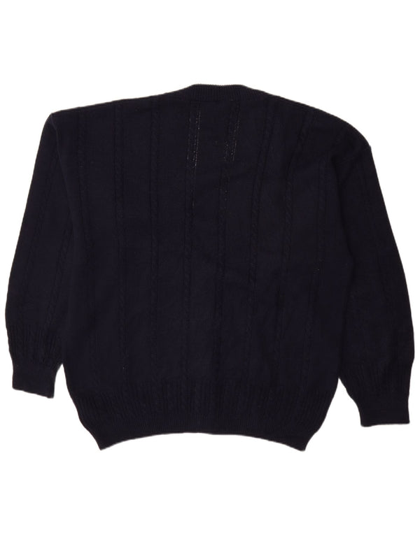 BIBO Pull Cardigan Homme IT 52 Grand Bleu Marine Coton