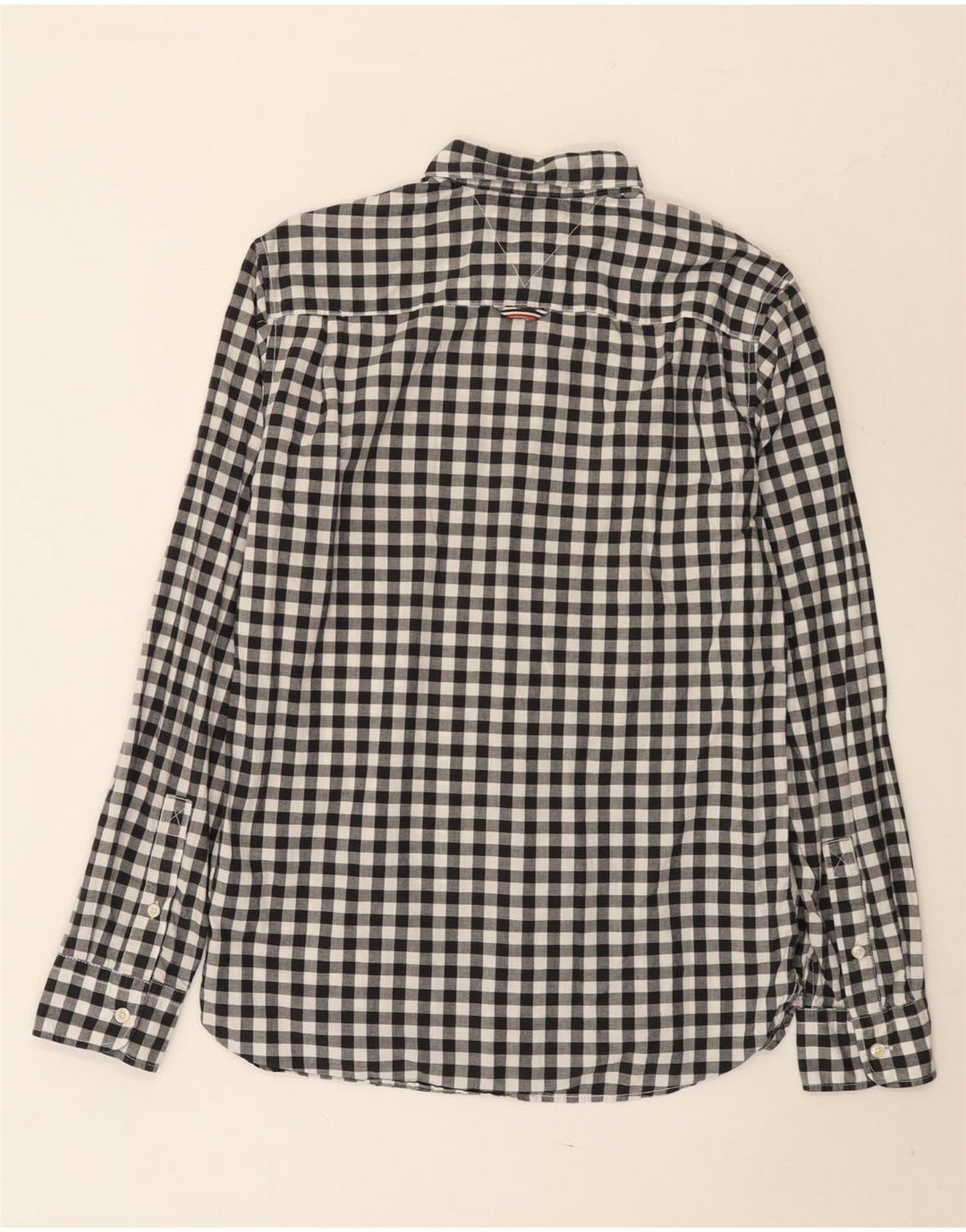 TOMMY HILFIGER Chemise Homme Small Noir Vichy Coton