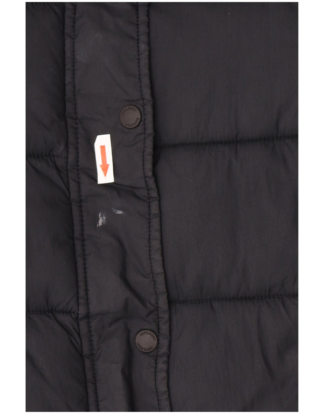 Superdry Veste rembourrée pour femme UK 8 Small Noir Nylon