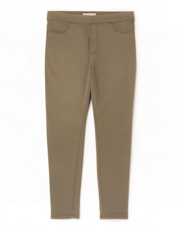 Marks & Spencer Jean court jegging pour femme UK 12 moyen W37 L25 coton kaki