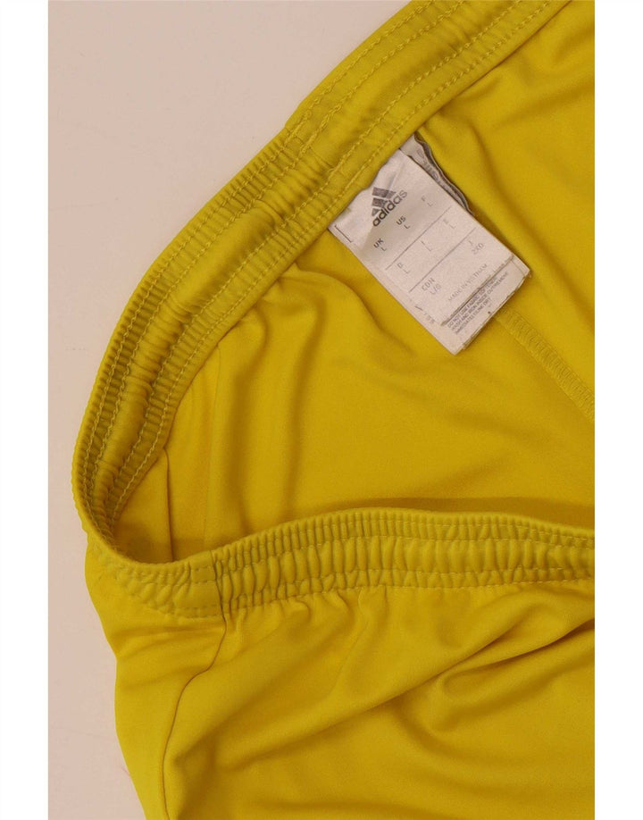Adidas Hommes Climalite Sport Shorts Grand Jaune Polyester
