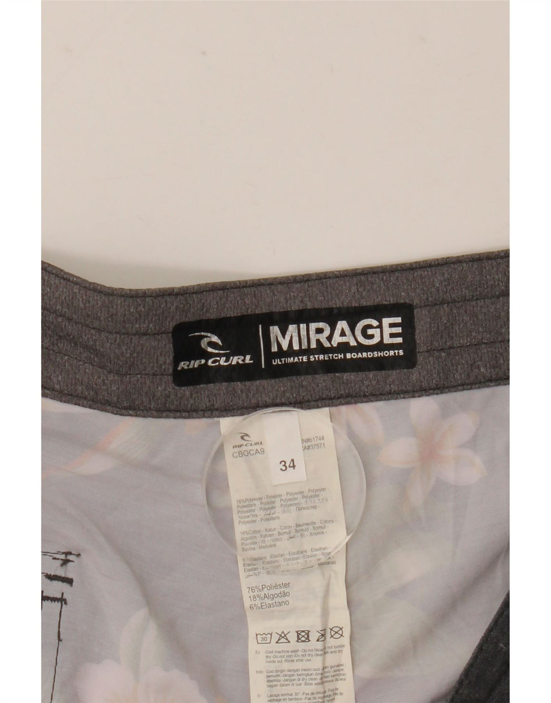 Rip Curl Short de bain Mirage pour homme en polyester floral gris grand