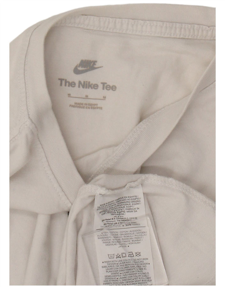 Nike T-shirt graphique pour homme en coton blanc moyen