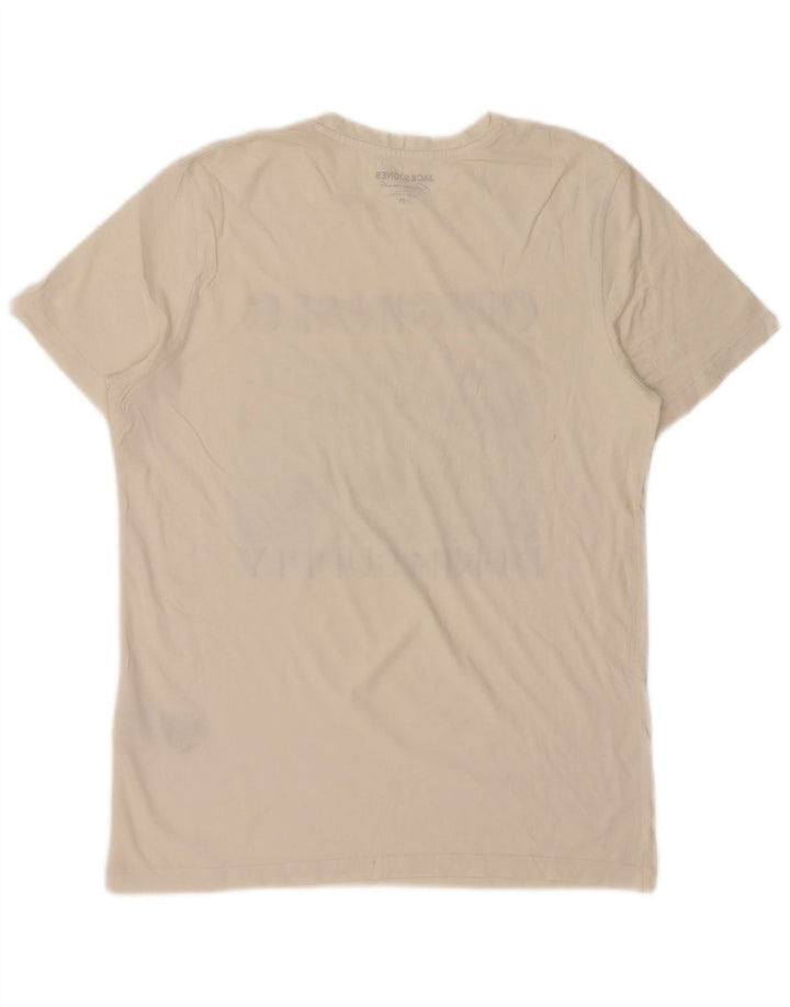 JACK & JONES T-Shirt Originals Homme Blanc Moyen Coton