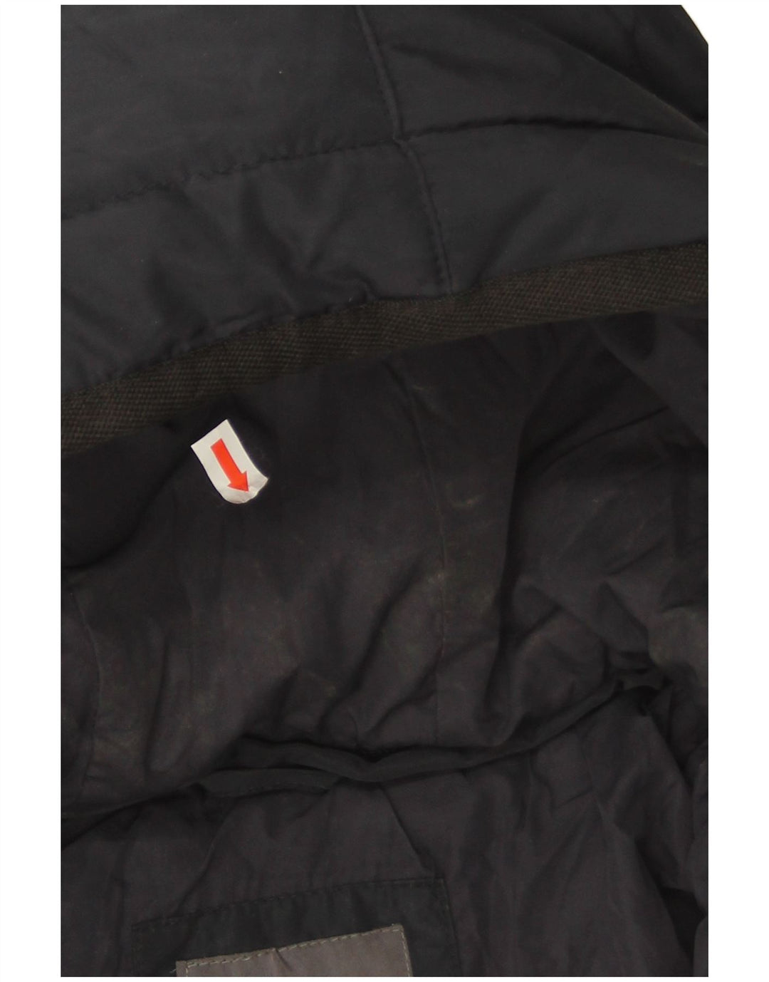 Zara Veste matelassée à capuche pour homme UK 36 Small Bleu marine Polyester