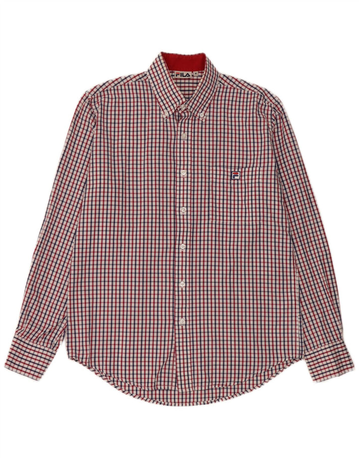 Fila Chemise à carreaux multicolores en coton pour homme