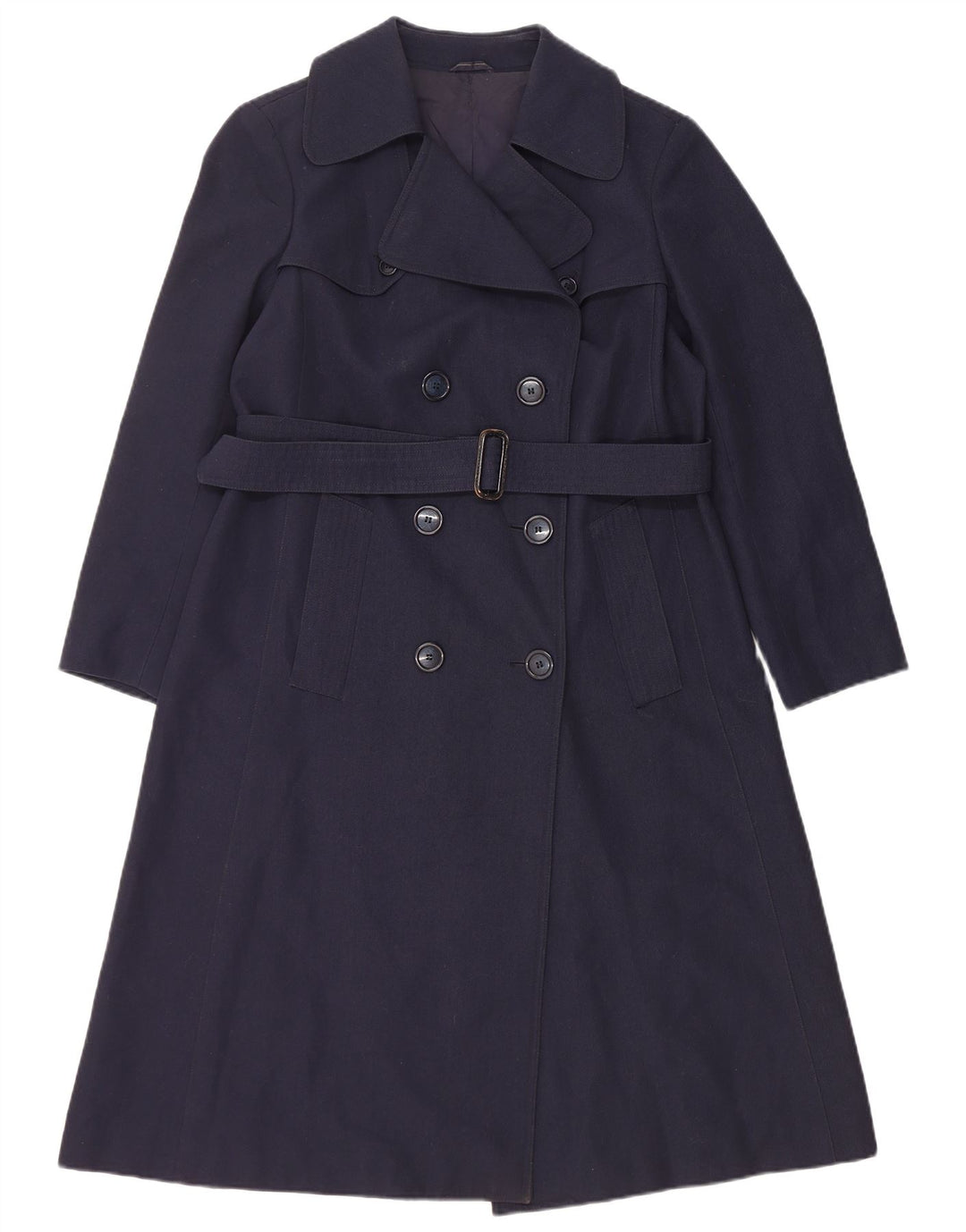 NINO Manteau croisé pour femme UK 10 Petit Bleu Marine Polyester