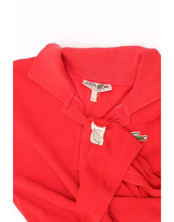 Polo Lacoste Garçon 13-14 ans Rouge Coton