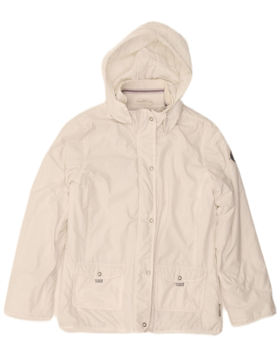 CHAMPION Veste coupe-vent à capuche pour fille 13-14 ans XL Blanc Polyester