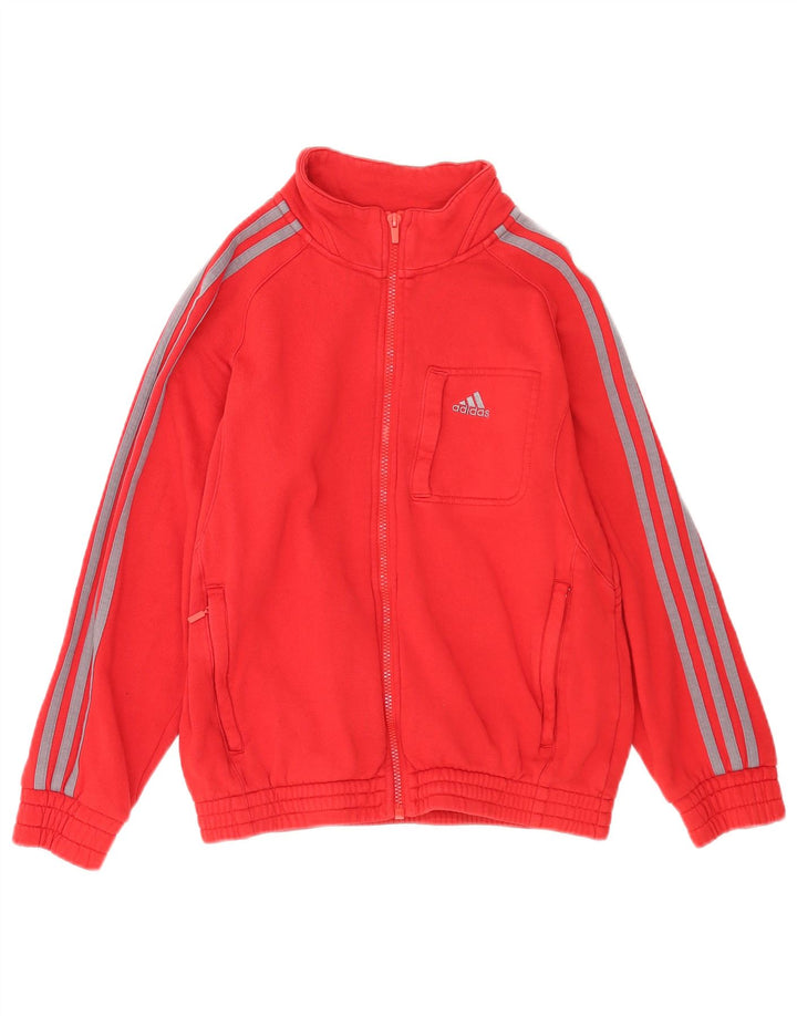 Adidas Veste de Survêtement Garçon 11-12 ans Rouge Coton