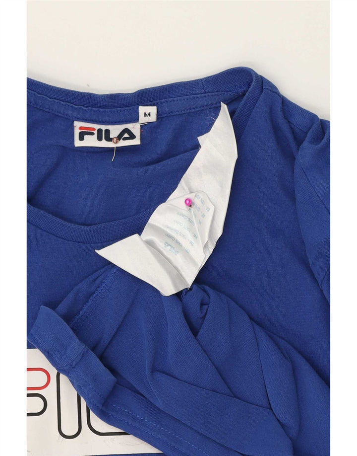 Fila T-Shirt Graphique Homme Bleu Moyen Coton