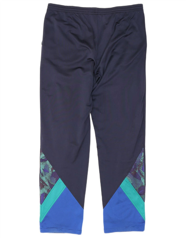 Fila Pantalon de survêtement pour homme IT 52 Large Bleu Marine Colorblock Polyester