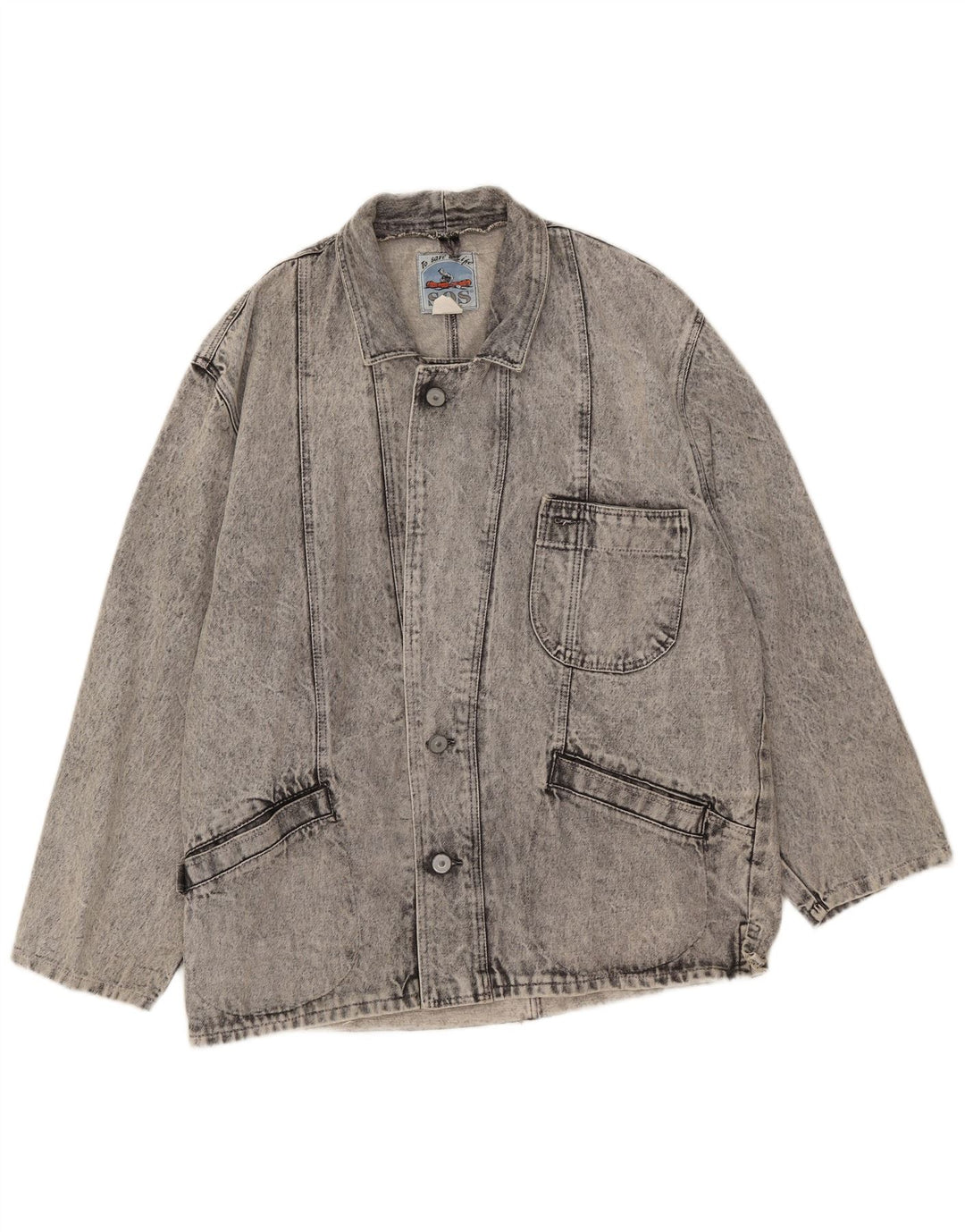 Sos Veste en Jean Homme UK 38 Coton Gris Moyen