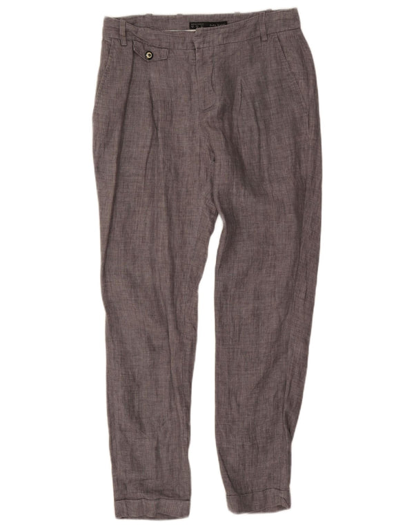 Zara Pantalon Chino Slim Homme XS W24 L26 Gris