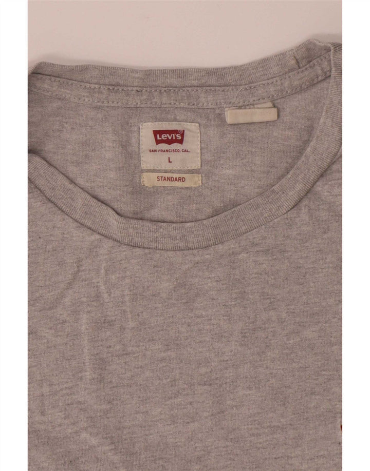 Levi's Tee-Shirt Standard Homme Gris Large Coton