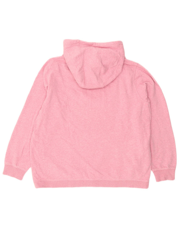 Fat Face Pull à capuche surdimensionné pour femme UK 16 Grand coton moucheté rose