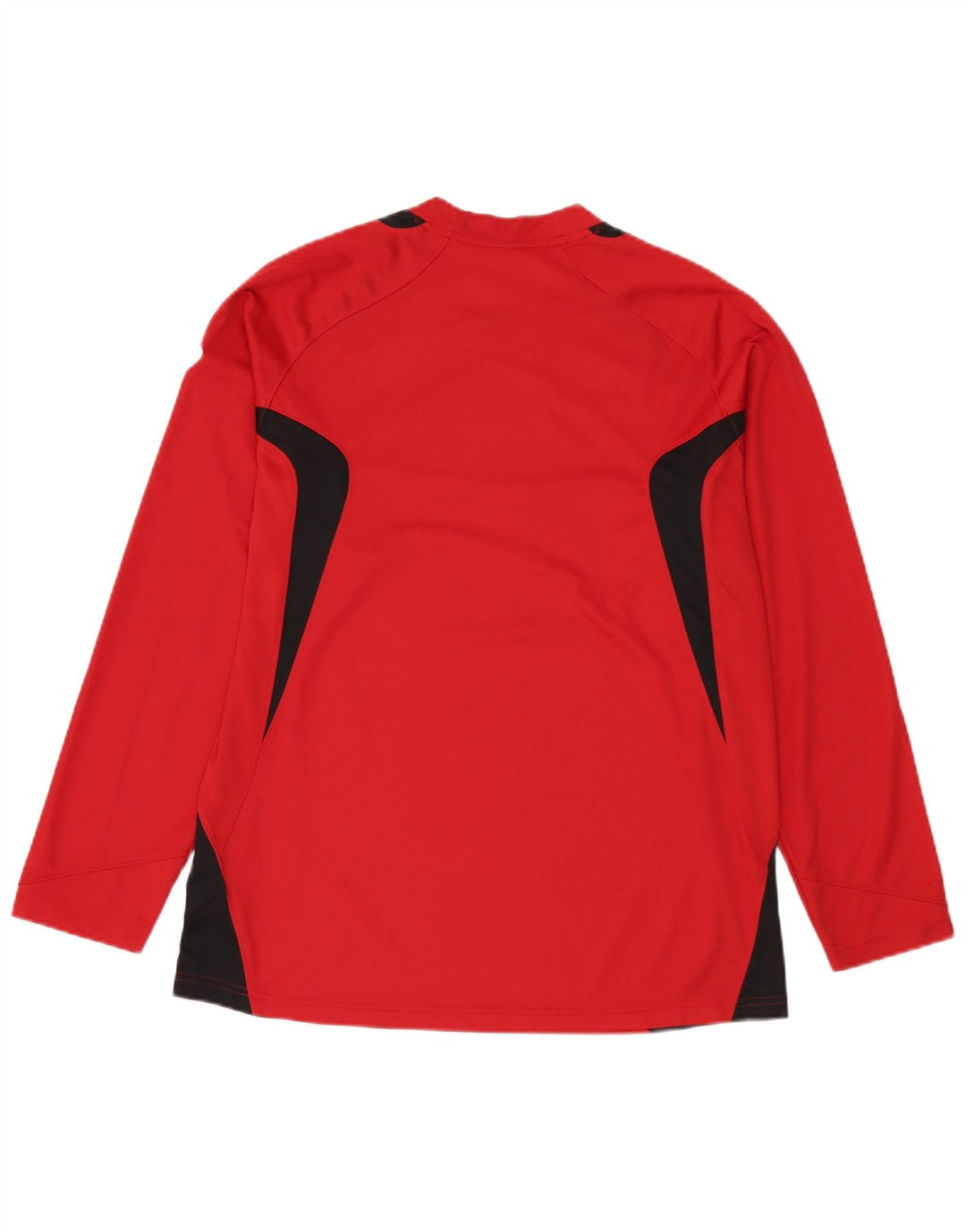 Nike Haut à manches longues pour homme UK 42/44 Large Rouge Colourblock Polyester