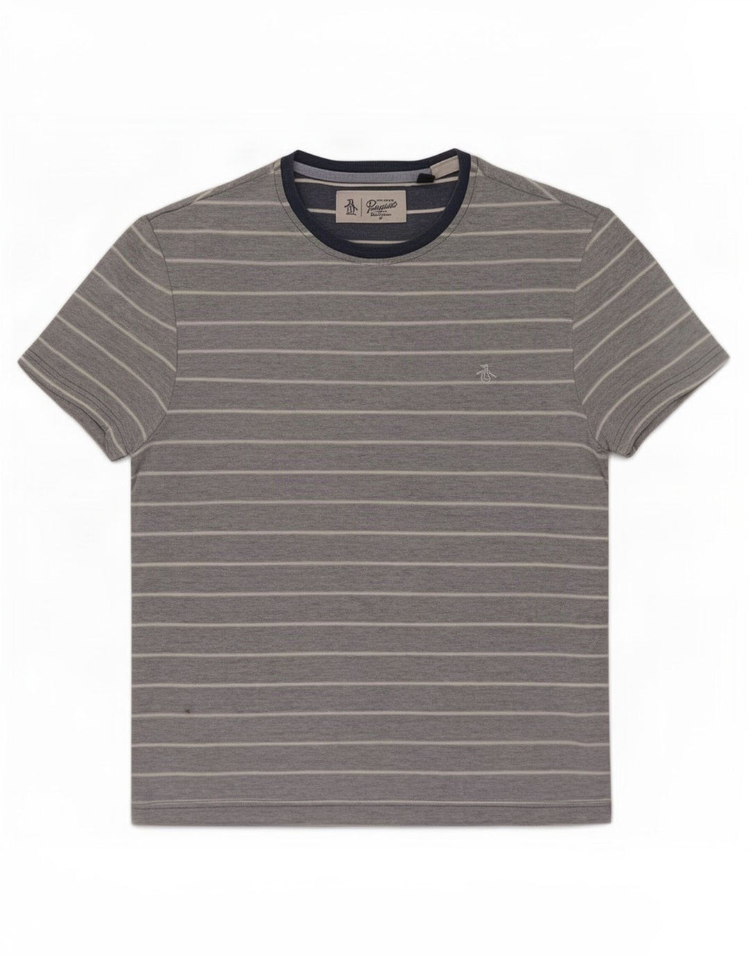 Penguin T-Shirt Homme Bleu Moyen Rayé