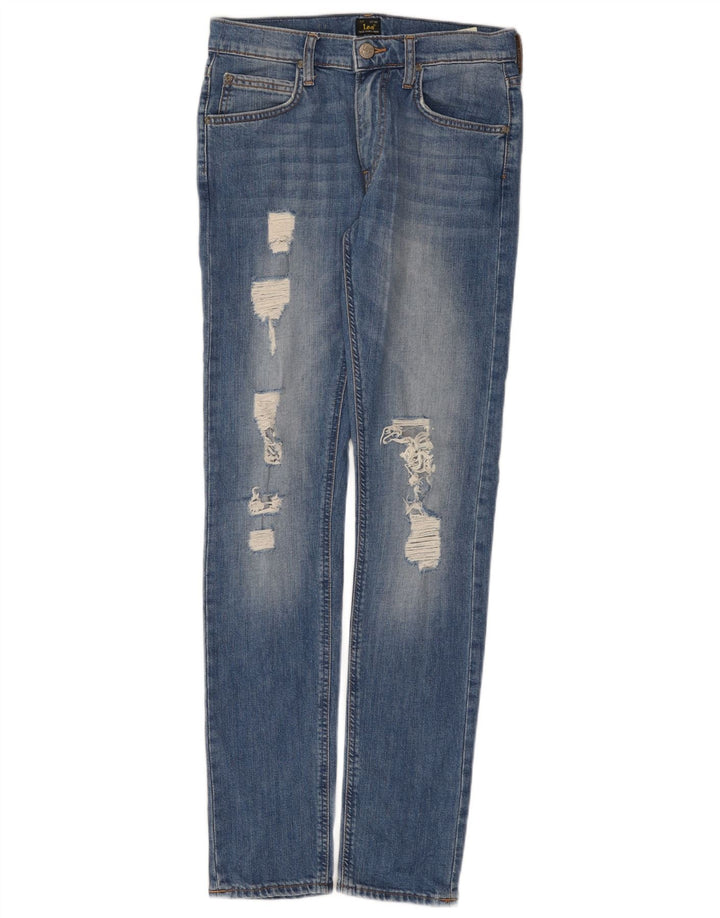 Lee Jean slim Luke en détresse pour femme W29 L32 en coton bleu
