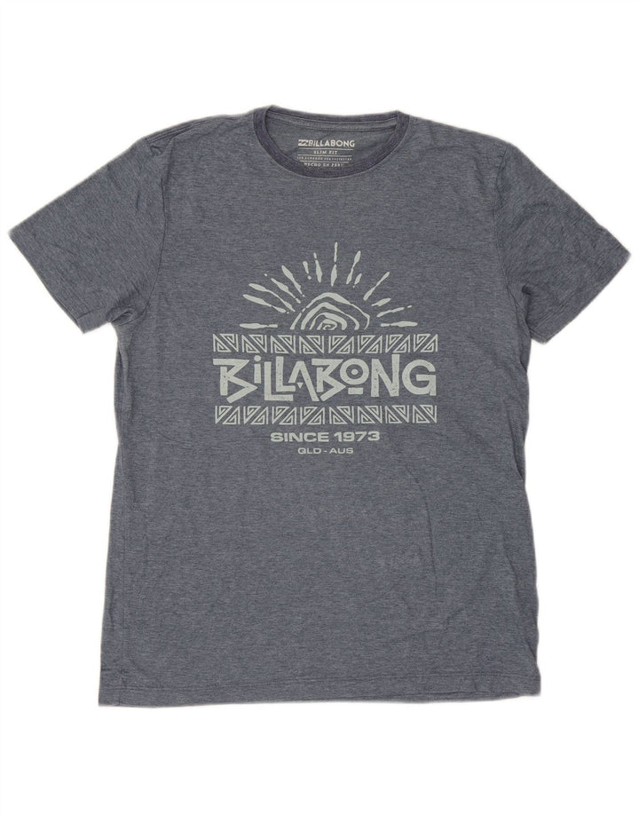 BILLABONG T-Shirt Graphique Coupe Slim Homme Petit Bleu Coton