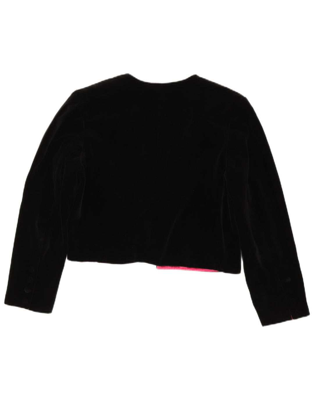 Luisa Spagnoli Veste Boléro Ouverte Femme IT 44 Coton Noir Moyen