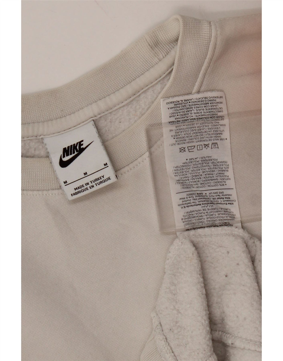 NIKE Sweat-shirt graphique pour homme en coton gris moyen