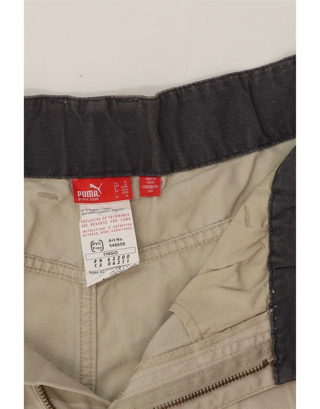 Puma Short Cargo Homme Moyen W32 Gris Coton