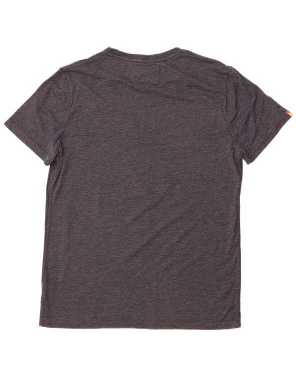 Superdry T-Shirt Graphique Top XL Gris Coton Homme