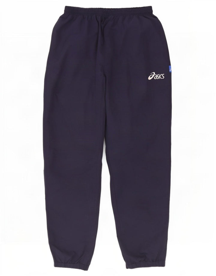 Asics Pantalon de survêtement pour homme Joggers Large Bleu Marine Polyester