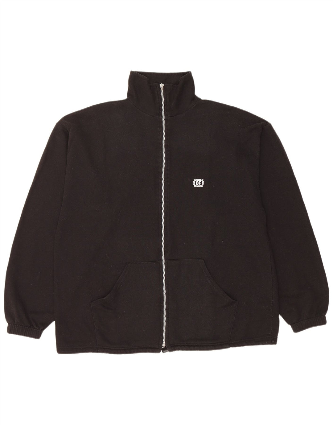 vintage Mens Survêtement Top Veste XL Noir