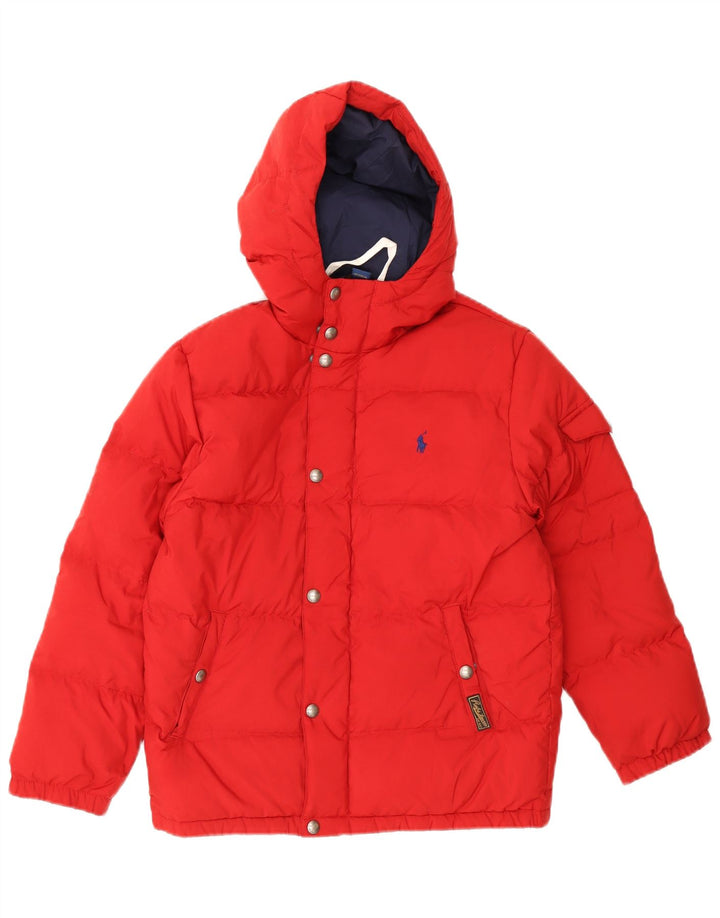 Polo Ralph Lauren Veste matelassée à capuche pour garçon 10-11 ans Rouge moyen