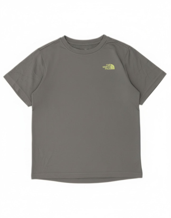 The North Face T-Shirt Top Garçon 9-10 ans Gris Moyen Polyester