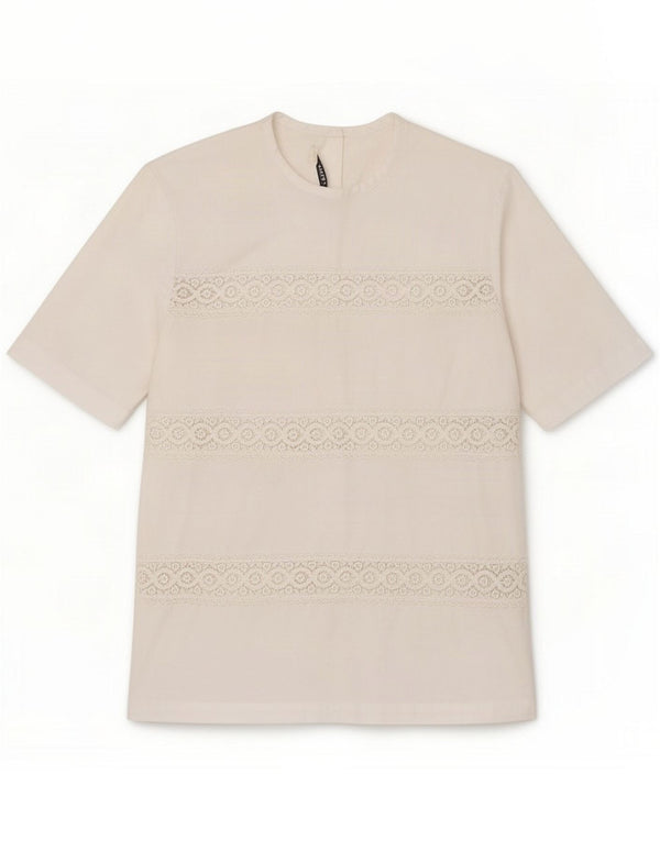 Naracamicee Chemisier pour femme UK 12 Coton blanc moyen
