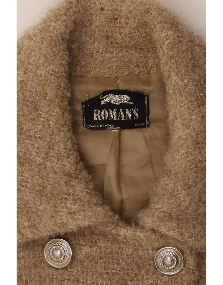 Roman's Caban Femme UK 10 Petite Laine Mouchetée Beige