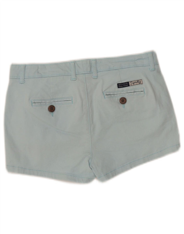 SUPERDRY Short Chino Femme UK 6 XS W25 Bleu