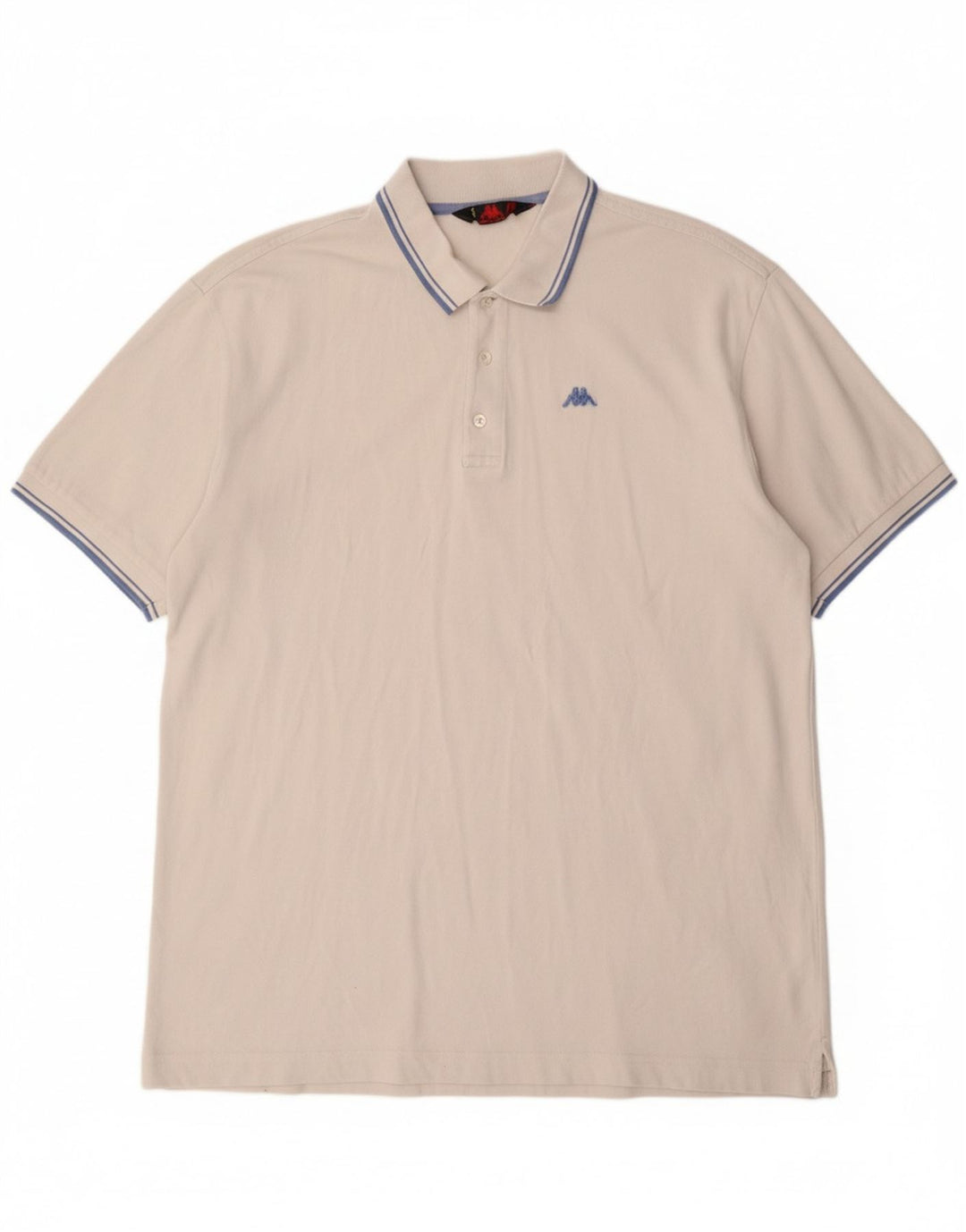 KAPPA Mens Polo Shirt 2XL Off White Cotton