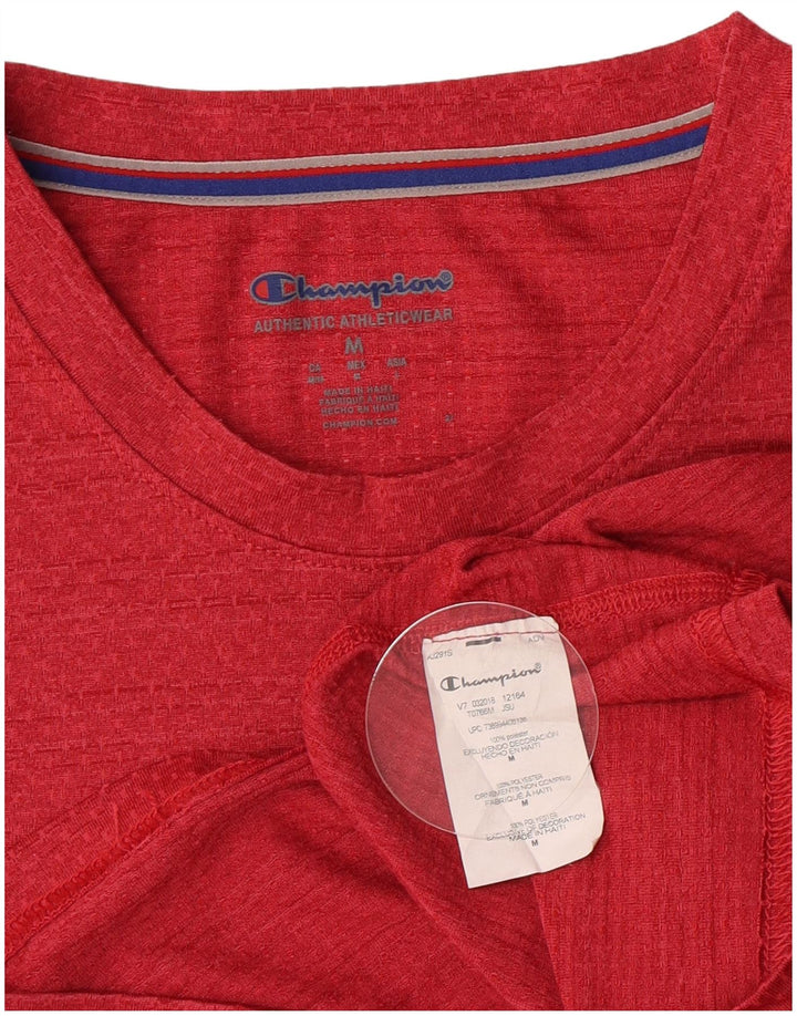 Champion T-Shirt Homme Rouge Moyen Polyester