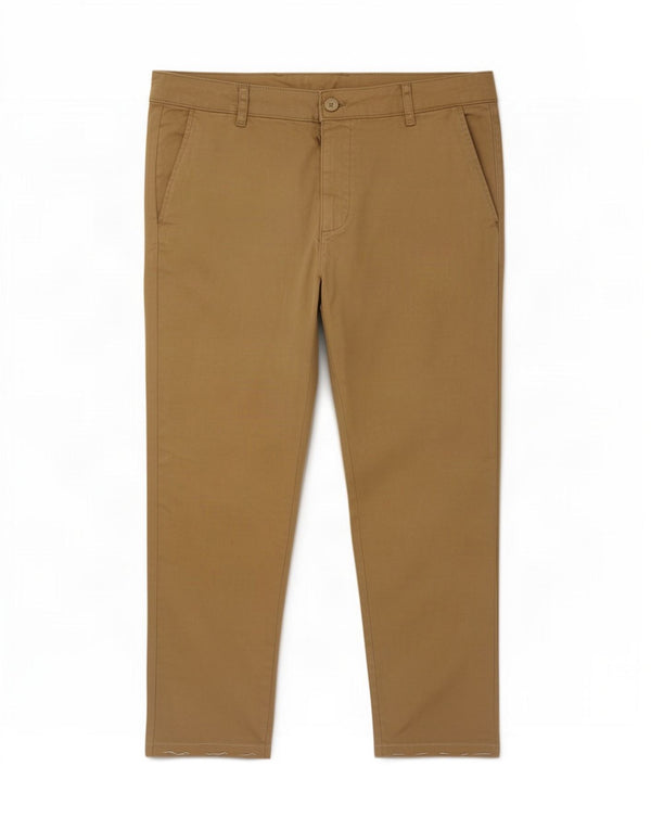 Zara Pantalon Chino Slim Homme EU 42 Large W32 L27 Coton Kaki
