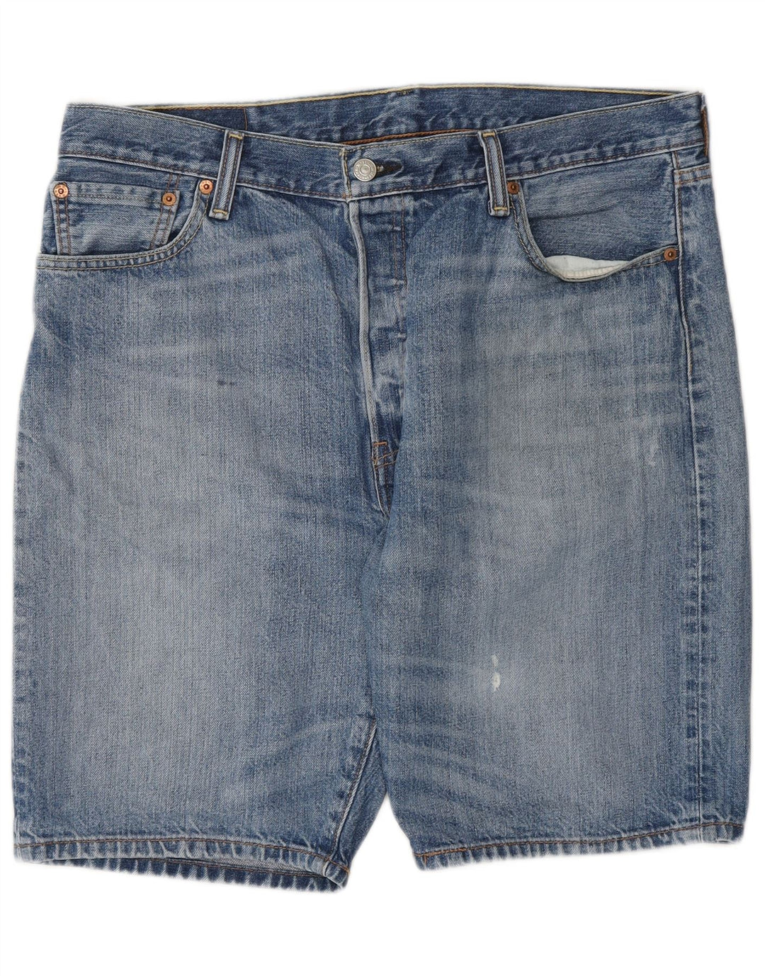 LEVI'S Mens 501 Denim Shorts W36 Large Blue Cotton